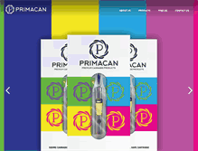 Tablet Screenshot of primacan.com